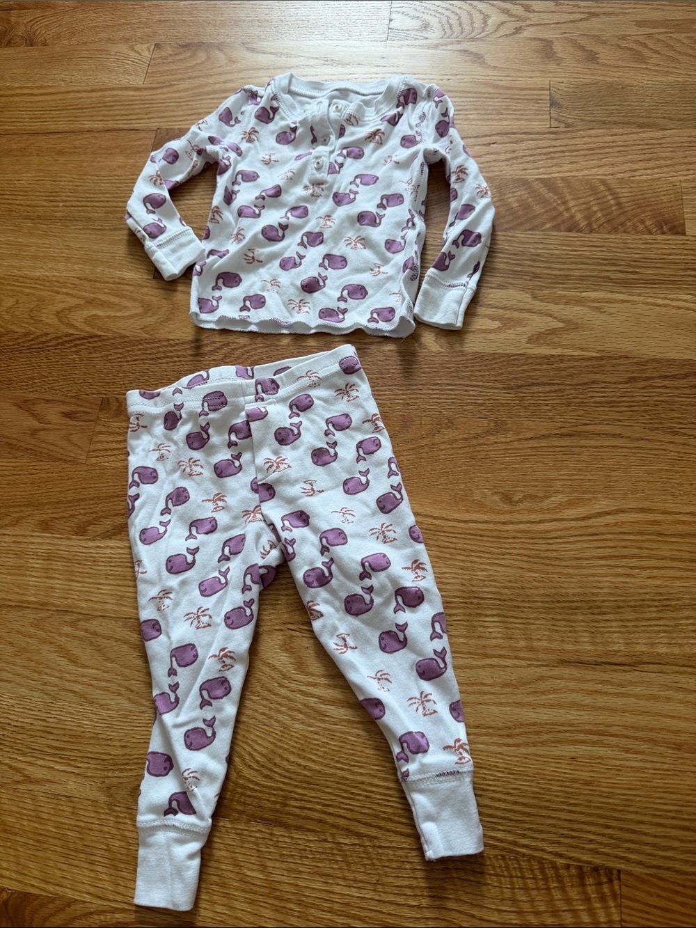 Roberta Roller Rabbit Purple Whale Pajamas - 12-18 Months